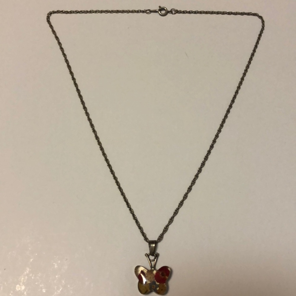 Butterfly Flower Necklace